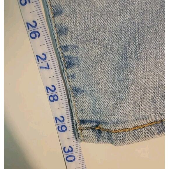 Y2k Levi's 512 Women's Jeans Size 16 M Slim Tapered Fit Blue Light Wash - Picture 6 of 8